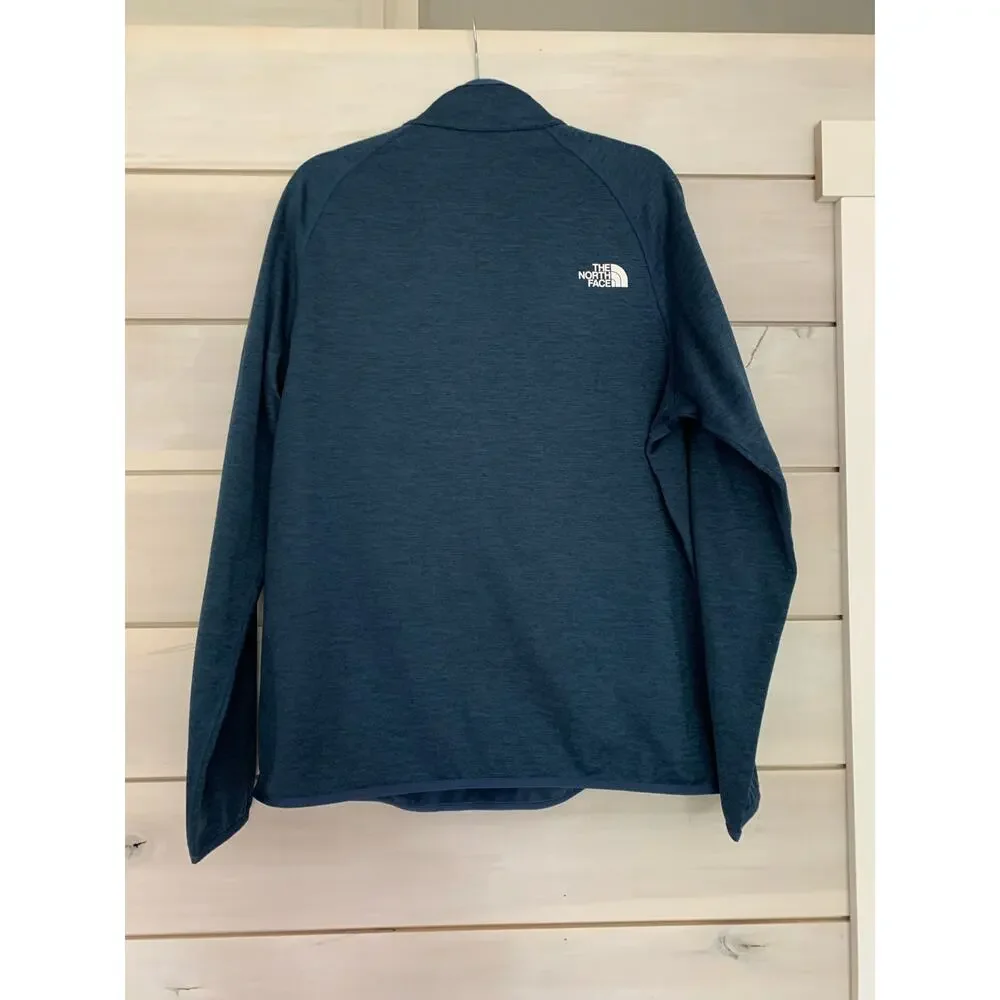 The North Face men’s long sleeve blue half zip size Large  EEUC
